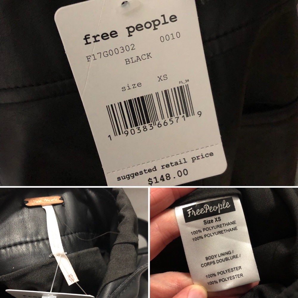 💥LASTCHANCE💥 Free People Vegan Leather Jumpsuit - Picture 7 of 7